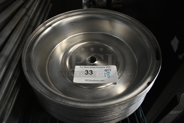 18 Stainless Steel Dome Covers. 18 Times Your Bid! - Image 2 of 3