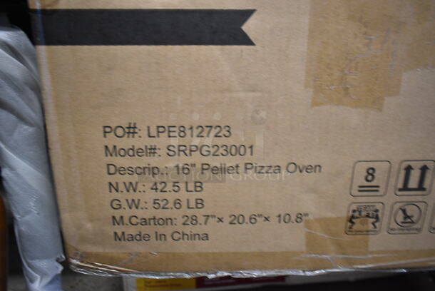 BRAND NEW SCRATCH AND DENT! Master Cook SRPG23001 16 in. Wood Pellet Pizza Oven - Image 3 of 3