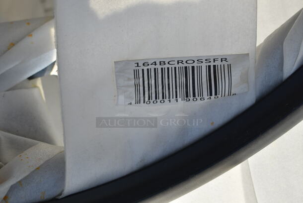 12 BRAND NEW SCRATCH AND DENT! Lancaster Table & Seating 164BCROSSFR Black Metal Bar Height Cross Back Chair. 12 Times Your Bid! - Image 7 of 7