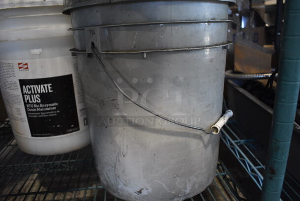 ALL ONE MONEY! Lot of 4 Barrels Including Armstrong Floor Tile Adhesive, Swisher Activate Plus - Image 5 of 5