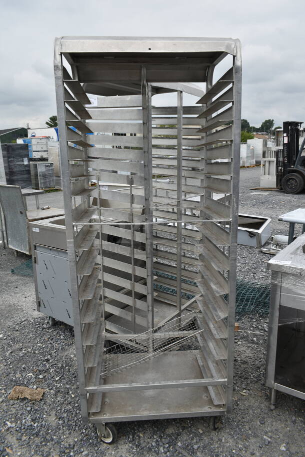 Metal Commercial Pan Transport Rack on Commercial Casters. - Image 1 of 4