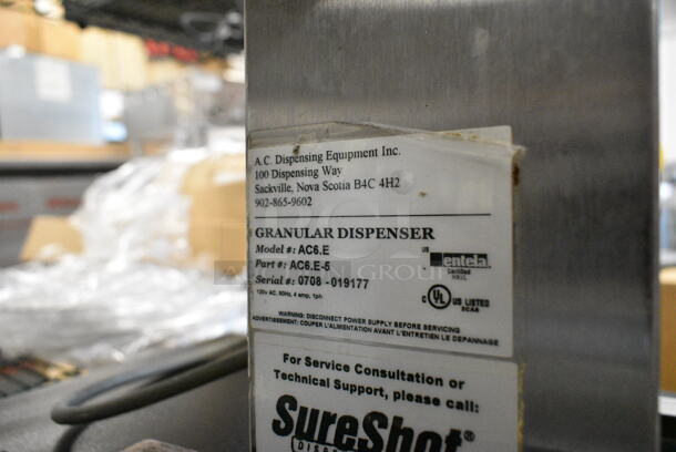 SureShot AC6.E Stainless Steel Commercial Countertop Sugar Dispenser. 120 Volts, 1 Phase.  - Image 5 of 5