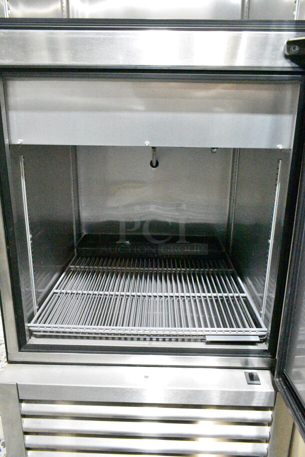 2016 True T-23DT Stainless Steel Commercial 2 Half Size Door Reach In Cooler and Freezer on Commercial Casters. 115 Volts, 1 Phase. Tested and Working! - Image 6 of 11