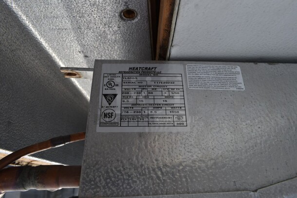 6'x6'x7' Bally Walk In Box w/Tecumseh AK168AT-038-P2 115 Volt, 1 Phase Compressor and TL53BG 208-230 Volts, 1 Phase Evaporator Fan. Information Provided By The Consignor But Not Verified By PCI Auctions - Image 6 of 10