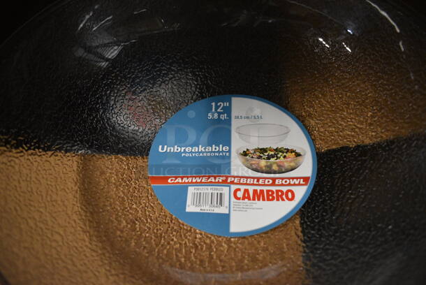 12 BRAND NEW IN BOX! Cambro Clear Poly Bowls. 12.5x12.5x3.5. 12 Times Your Bid! - Image 3 of 4