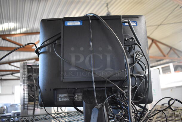 Dell E1715S 17" Computer Monitor w/ Computer Keyboard  - Image 4 of 5