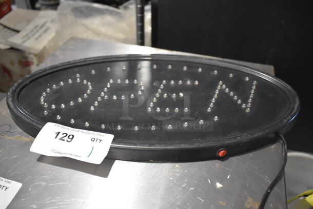 Light Up Open Sign. 19x1x10. Tested and Working! - Image 3 of 6