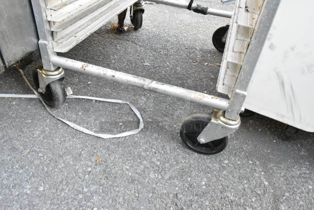 Metal Commercial Pan Transport Rack on Commercial Casters.  - Image 2 of 2