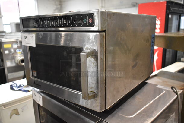 2014 Amana HDC12A2 Stainless Steel Commercial Countertop Microwave Oven. 120 Volts, 1 Phase.  - Image 2 of 5