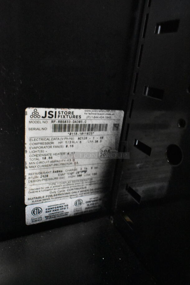 JSI Store Fixtures RF-RBS033-DA305-C Metal Commercial Reach In Open Merchandiser. 120 Volts, 1 Phase. Cannot Test Due To Plug Style - Image 5 of 5