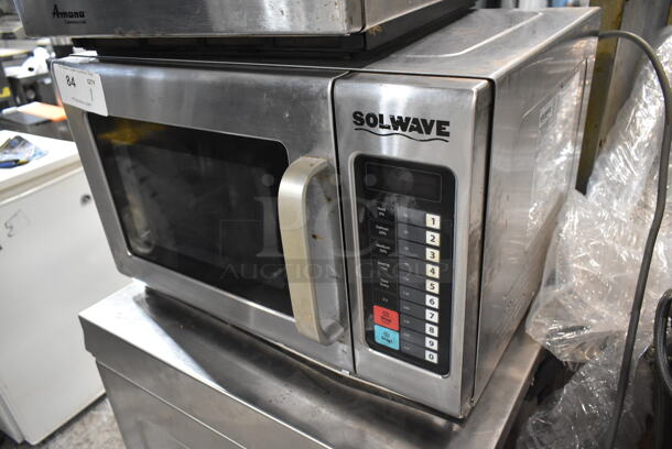 2018 Solwave 180MW1800T Stainless Steel Commercial Countertop Microwave Oven. 120 Volts, 1 Phase.  - Image 2 of 4