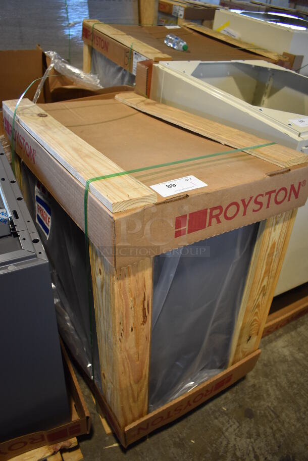 BRAND NEW IN CRATE! Royston Gray Metal Cabinet w/ Single Bay Drop In Sink and Moen Faucet. 18x30x27 - Image 2 of 11