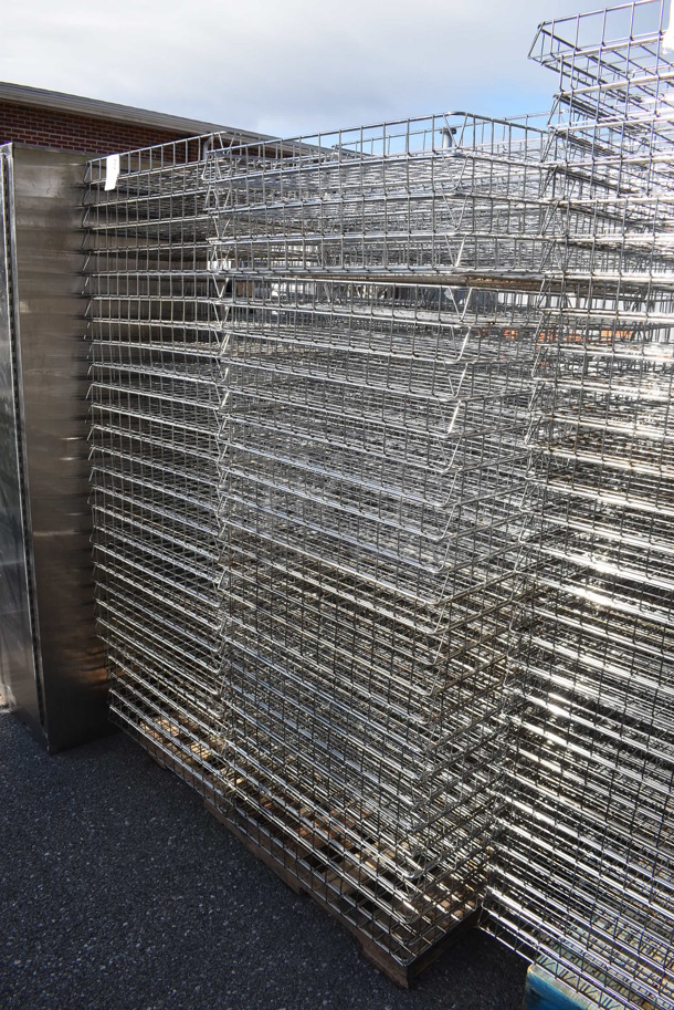 PALLET LOT of Approximately 100 Metal 
Wire Baskets. 26x13x2.5 - Image 2 of 3