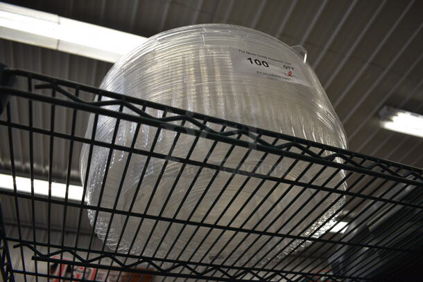 ALL ONE MONEY! Lot of Clear Plastic Dome Covers! 16x16x3 - Image 2 of 2