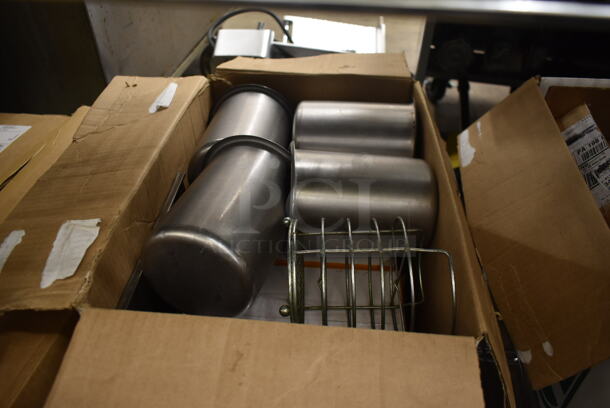 ALL ONE MONEY!  Lot of Various Items Including New Bamboo Skewers and Metal Bins - Image 2 of 8