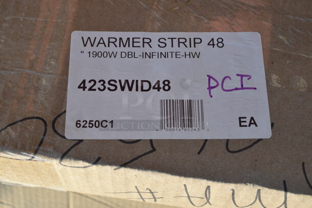 BRAND NEW SCRATCH AND DENT! ServIt 423SWID48 48" High Wattage Double Strip Warmer with Adjustable Infinite Controls and 3" Spacer. 120 Volts, 1 Phase.  - Image 2 of 2