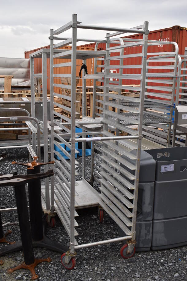 Metal Commercial Pan Transport Rack on Commercial Casters. 21x26x69 - Image 2 of 4