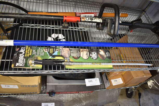 4 Items Including Marshalltown Floor Scraper, Weed Whacker, Weed Cutter, Turbo Jet Power Washer Hose Attachment. 4 Times Your Bid!  - Image 3 of 12
