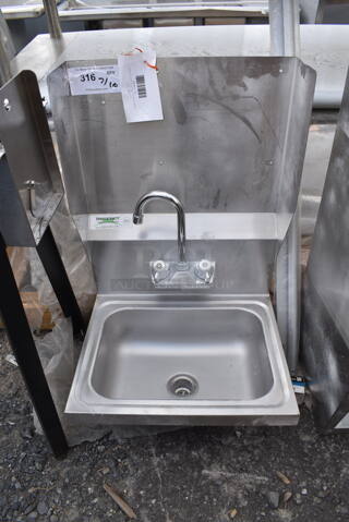 BRAND NEW SCRATCH AND DENT! Regency 600HS17K 17" x 15" Wall Mounted Hands-Free Hand Sink. 