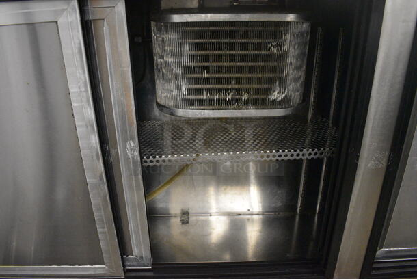 12' Stainless Steel Commercial 6 Door Cooler. Does Not Come w/ Remote Compressor. 125 Volts, 1 Phase. 144x14.5x33.5.  - Image 7 of 9