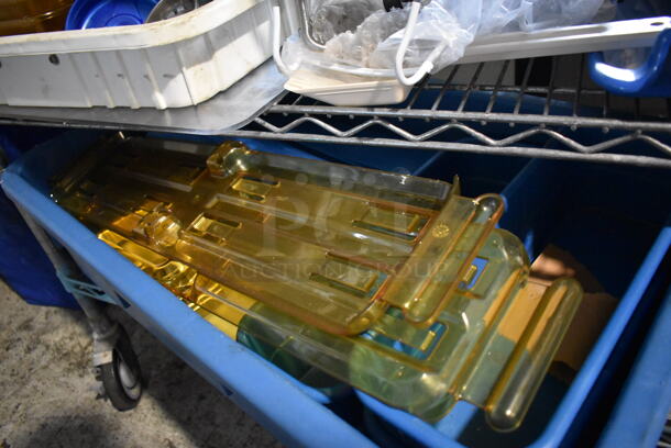 ALL ONE MONEY! Lot of 2 Tiers of Various Poly Bins  - Image 5 of 5