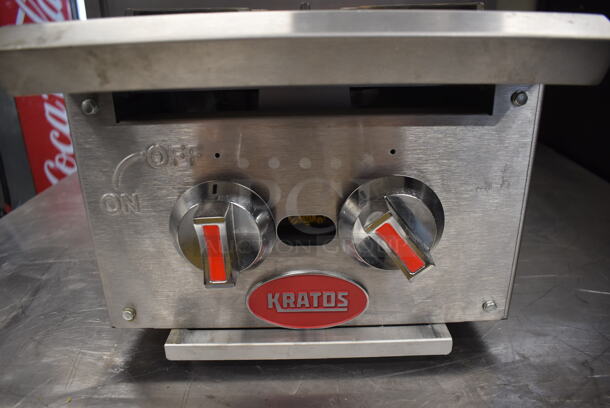Kratos 29Y-070 Commercial Stainless Steel Natural Gas Countertop 2 Burner Hot Plate. 50,000 BTU. - Image 4 of 6