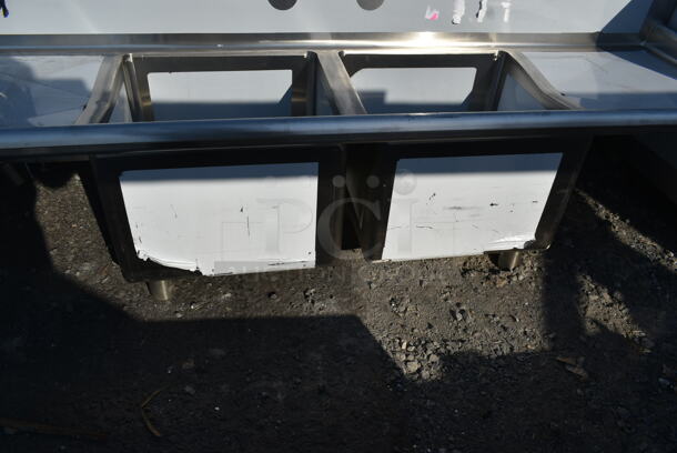 BRAND NEW SCRATCH AND DENT! Regency 600S21717218 Stainless Steel 2 Bay Sink w/ Dual Drain Boards. No Legs. Bays 17x17. Drain Boards 16.5x19. - Image 3 of 3