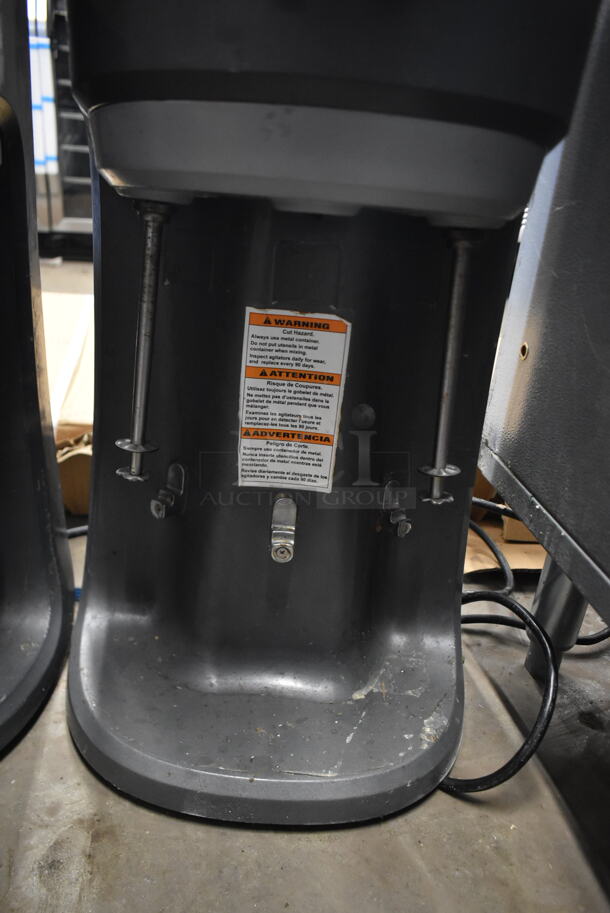 Hamilton Beach HMD400 Metal Commercial Countertop 3 Head Milkshake Mixer. Middle Mixing Auger is Missing. 120 Volts, 1 Phase. Tested and Does Not Power On - Image 3 of 4