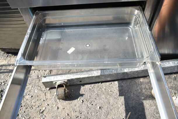 Delfield Stainless Steel Commercial Work Top Cooler w/ 2 Doors and 3 Drawers on Commercial Casters. Cannot Test - Unit Trips Breaker - Image 6 of 8