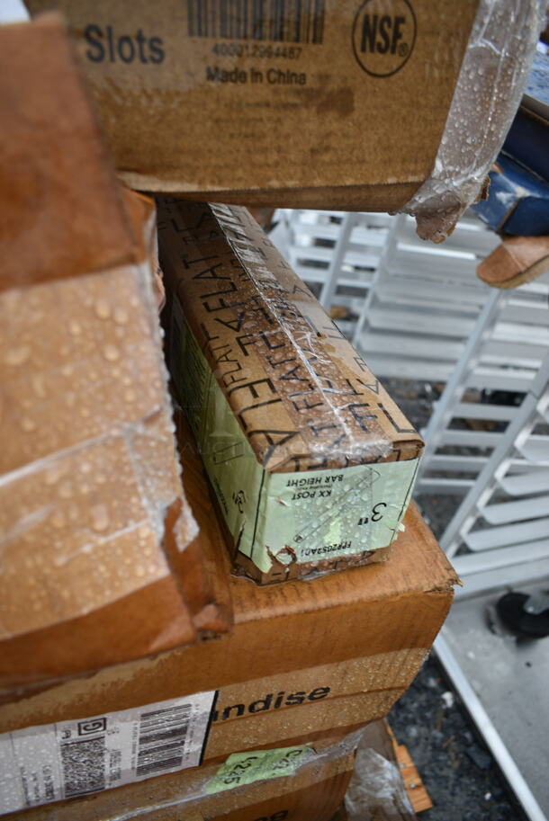 10 BRAND NEW SCRATCH AND DENT! Flat KX POST FPR2052A01 Table Leg Column. 10 Times Your Bid! May Be Missing Pieces.  - Image 4 of 6