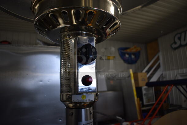 Hampton Bay Model NCZH-G-SS Metal Commercial Floor Style Propane Gas Patio Heater. 48,000 BTU. 32x32x89 - Image 3 of 6