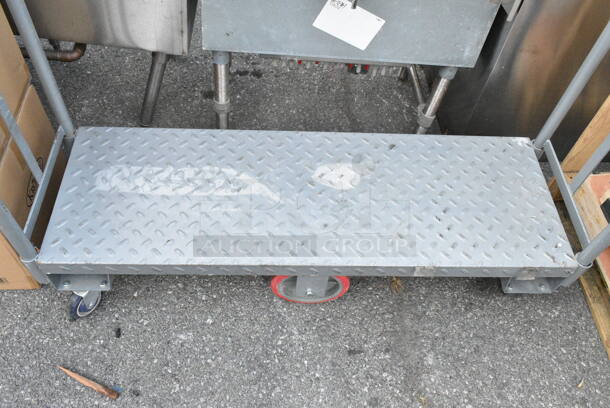 Gray Metal U Boat on Commercial Casters.  - Image 4 of 5