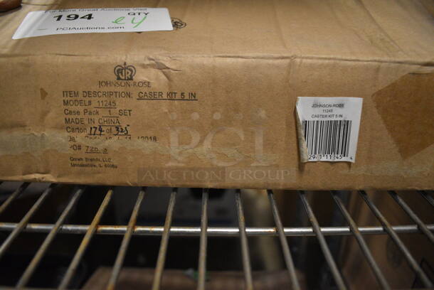 ALL ONE MONEY! Lot of 4 BRAND NEW IN BOX! Johnson Rose Metal Commercial Casters. 2x5x9 - Image 4 of 4