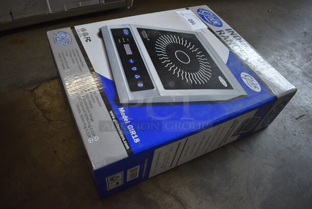 BRAND NEW IN BOX! Globe Model GIR18 Stainless Steel Commercial Countertop Single Burner Induction Range.  - Image 2 of 3