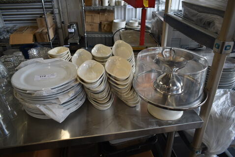ALL ONE MONEY! Lot of Various Plates and 2 Cake Stand