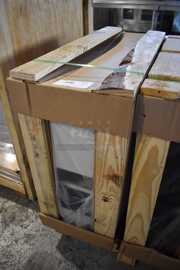 BRAND NEW IN CRATE! Royston 62092073-296 Wood Pattern Cabinet. 12x30x27 - Image 4 of 10