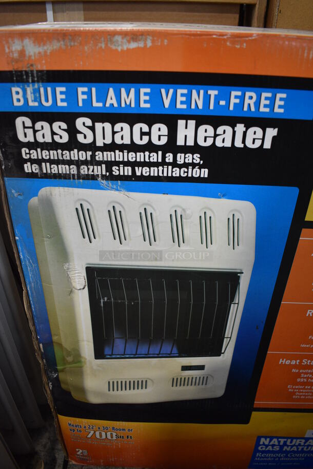BRAND NEW IN BOX! Glo Warm Blue Flame Vent Free Gas Space Heater - Image 2 of 4