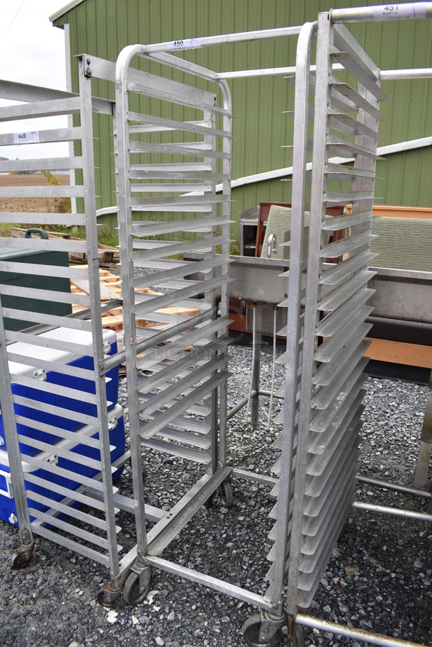 Metal Commercial Pan Transport Rack on Commercial Casters. 21x26x70 - Image 3 of 4