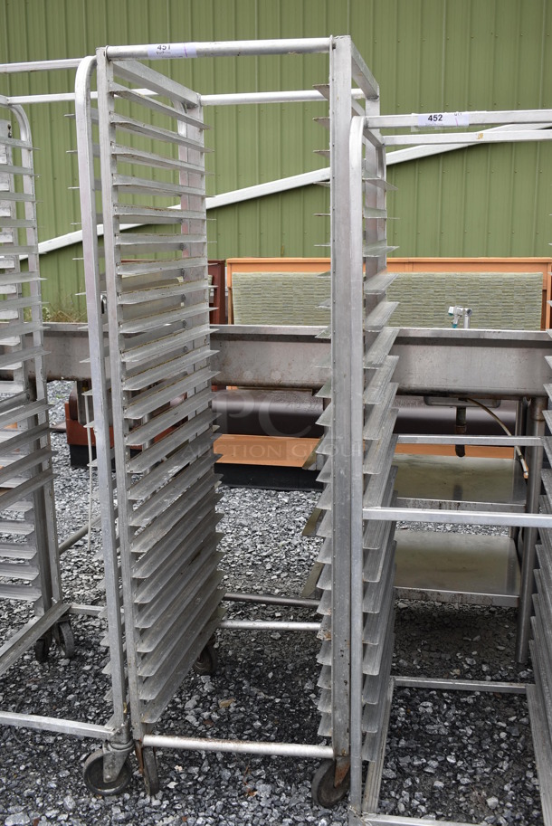 Lockwood Metal Commercial Pan Transport Rack on Commercial Casters. 22x27x69 - Image 3 of 4