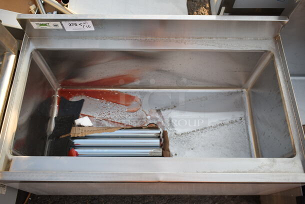 BRAND NEW SCRATCH AND DENT! Regency 600IB2136 21" x 36" Stainless Steel Underbar Ice Bin with Bottle Holders - Image 6 of 7