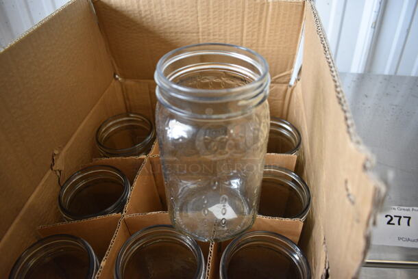 21 BRAND NEW IN BOX! Glass Jars. 3.5x3.5x6.5. 21 Times Your Bid!