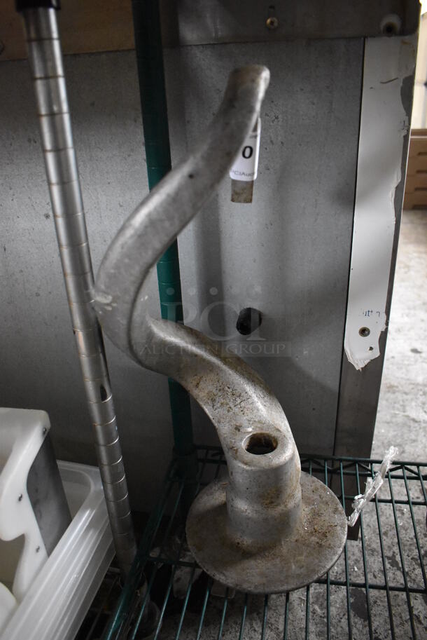 Hobart VMLH 60 Metal Commercial 60 Quart Dough Hook Attachment for Mixer. 10x10x19 - Image 1 of 4