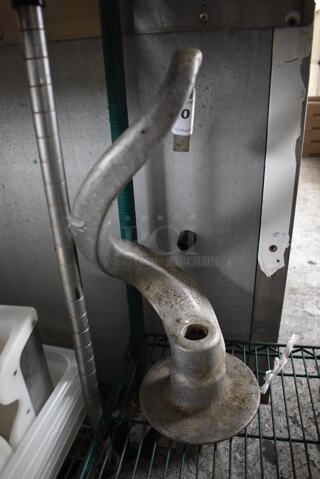 Hobart VMLH 60 Metal Commercial 60 Quart Dough Hook Attachment for Mixer. 10x10x19