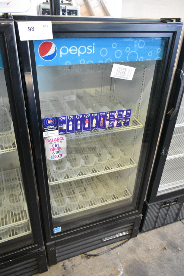2022 True GDM-10-HC Metal Commercial Single Door Reach In Cooler Merchandiser w/ Poly Coated Racks. 115 Volts, 1 Phase. Tested and Working! - Image 1 of 3