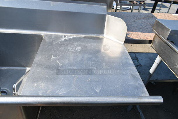 Stainless Steel 3 Bay Sink w/ 2 Faucet and 2 Sets of Handles.  - Image 9 of 9