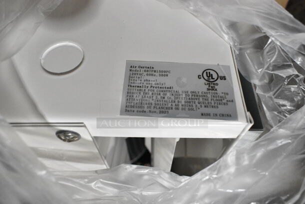 BRAND NEW SCRATCH AND DENT! Lavex Boltic 687FM1509PC 36" Powder Coat Air Curtain with Plunger Door Switch - Image 3 of 3