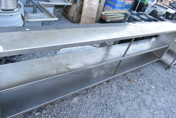 Stainless Steel Counter w/ 2 Under Shelves.  - Image 4 of 4