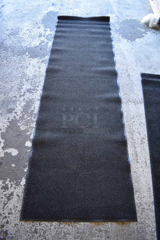 Black Floor Mat. 33.5x114