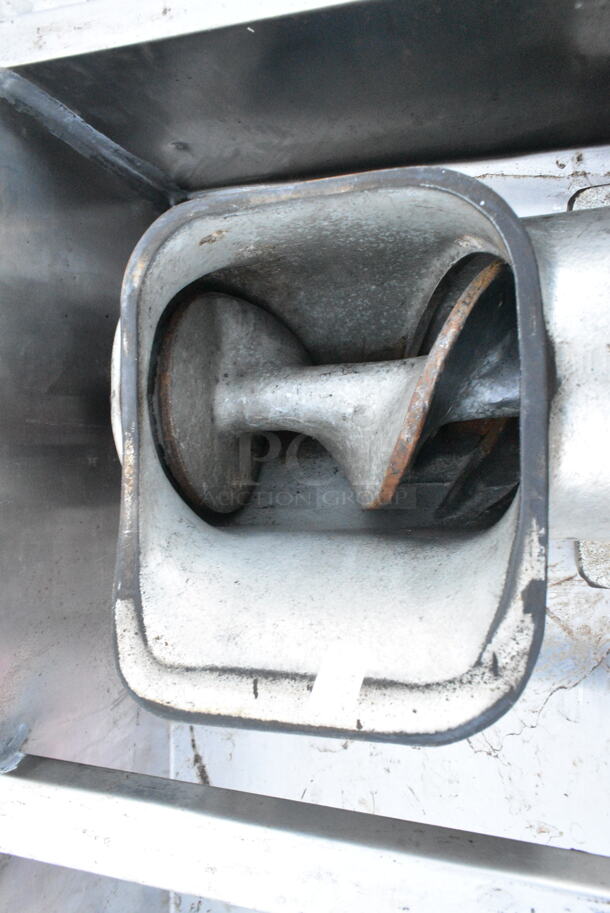 Metal Commercial Grinder Attachment for Meat Grinder Hub.  - Image 2 of 3