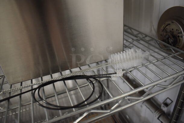 BRAND NEW IN BOX! ServSense Stainless Steel Double 2 Qt. Condiment Dispenser w/ 2 Pump Tops. 10x12x13 - Image 5 of 7